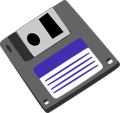 Grafik einer Diskette.